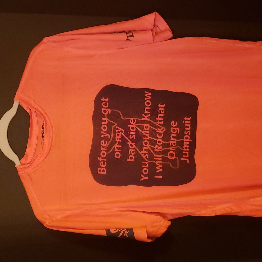 Rock that orange jumpsuit tee